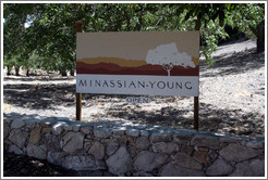 Sign.  Minassian-Young Vineyards.