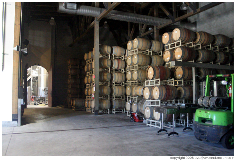 Barrels.  Pietra Santa Winery