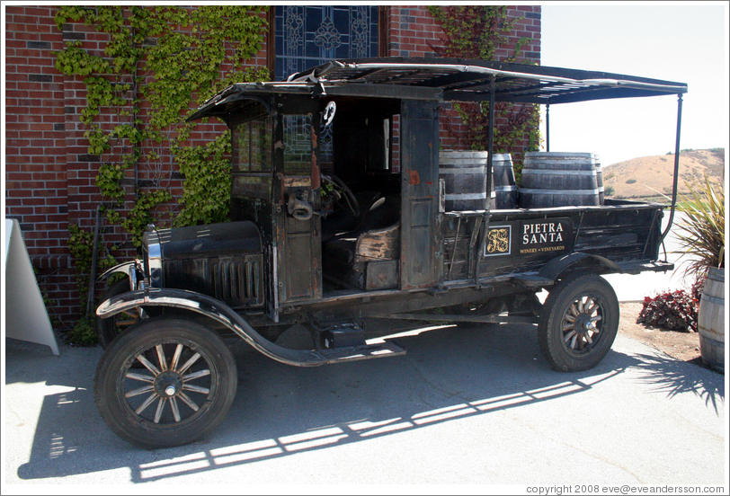 Old car.  Pietra Santa Winery.