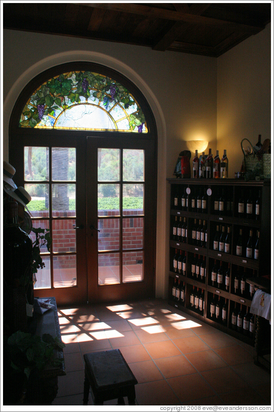Tasting room.  Pietra Santa Winery.