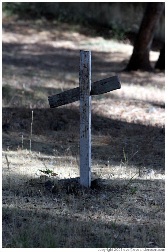 Cemetery.  San Juan Bautista Mission.
