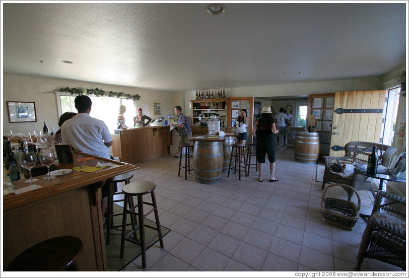 Tasting room.  Cottonwood Canyon Vineyard and Winery.