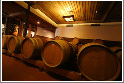 Barrels.  Gainey Vineyard.