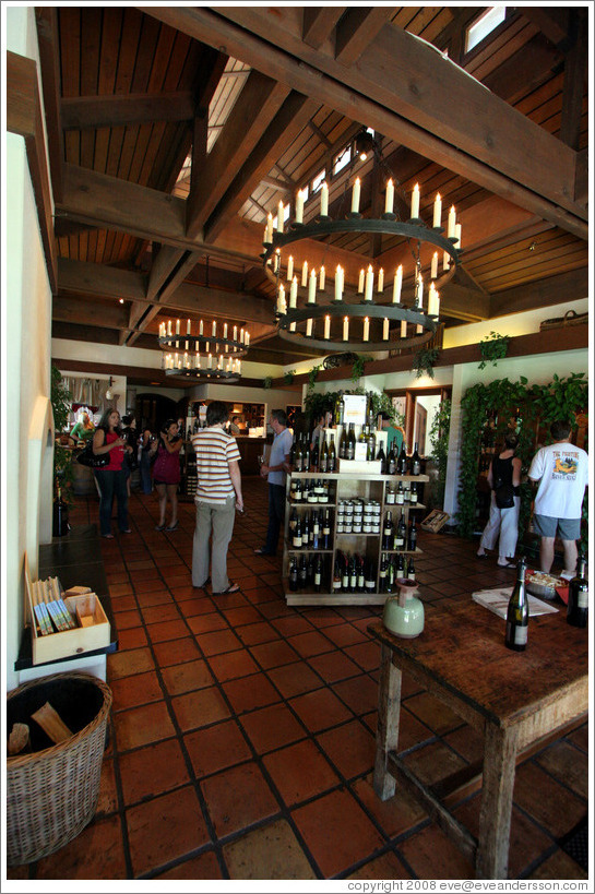 Tasting room.  Gainey Vineyard.