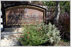 Sign.  Koehler Winery.