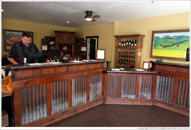 Tasting room.  Koehler Winery.