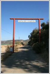 Entrance.  Rancho Sisquoc Winery.