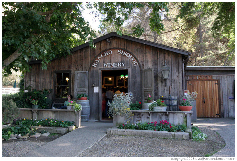 Tasting room.  Rancho Sisquoc Winery.