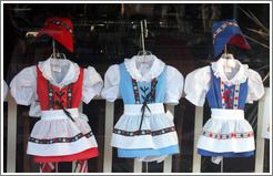 Danish childrens' outfits.  Downtown Solvang.