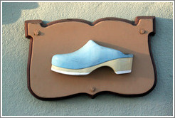 Clog sign.  Downtown Solvang.