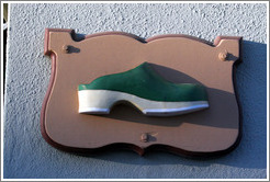 Clog sign.  Downtown Solvang.