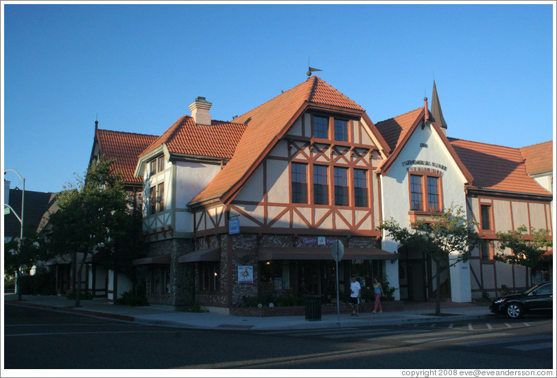Fredensborg Square.  Downtown Solvang.