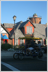Pedal car in front of Vinhus.  Downtown Solvang.