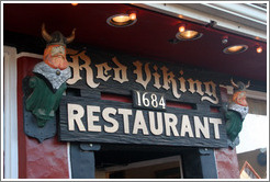 Red Viking Restaurant.  Downtown Solvang.