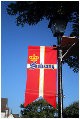 Solvang sign.  Downtown Solvang.