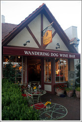 Wandering Dog Wine Bar.  Downtown Solvang.