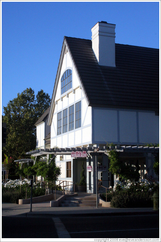 Winery Row.  Downtown Solvang.