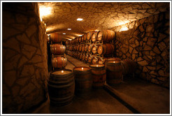 Barrels.  Sunstone Vineyards and Winery.
