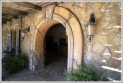 Door leading to tasting room.  Sunstone Vineyards and Winery.