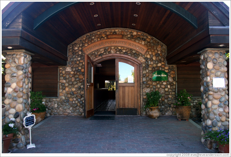 Tasting room.  Thomas Fogarty Winery.