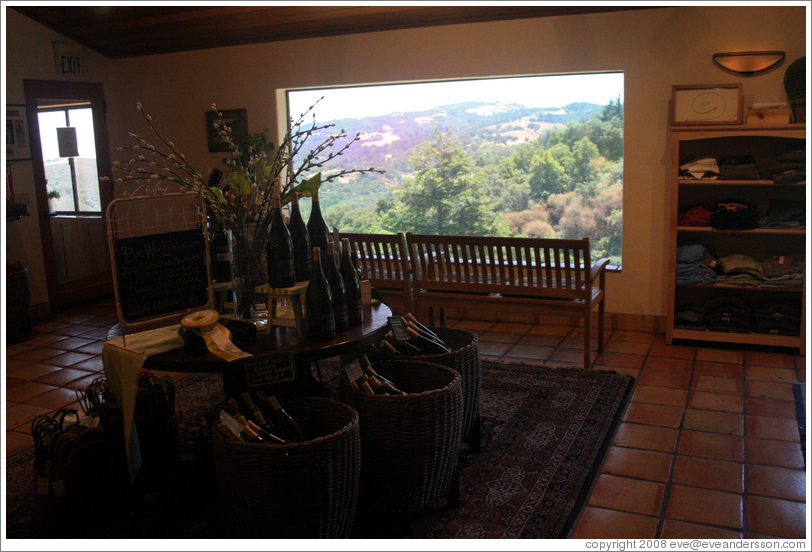 Tasting room.  Thomas Fogarty Winery.