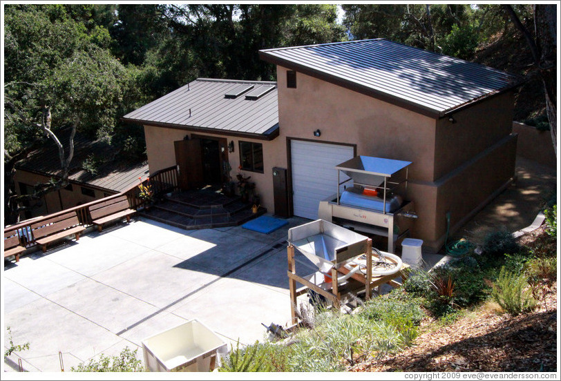 Exterior of the tasting room, Vine Hill Winery.