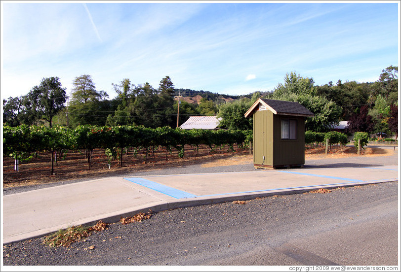 Weigh station, Alexander Valley Vineyards.