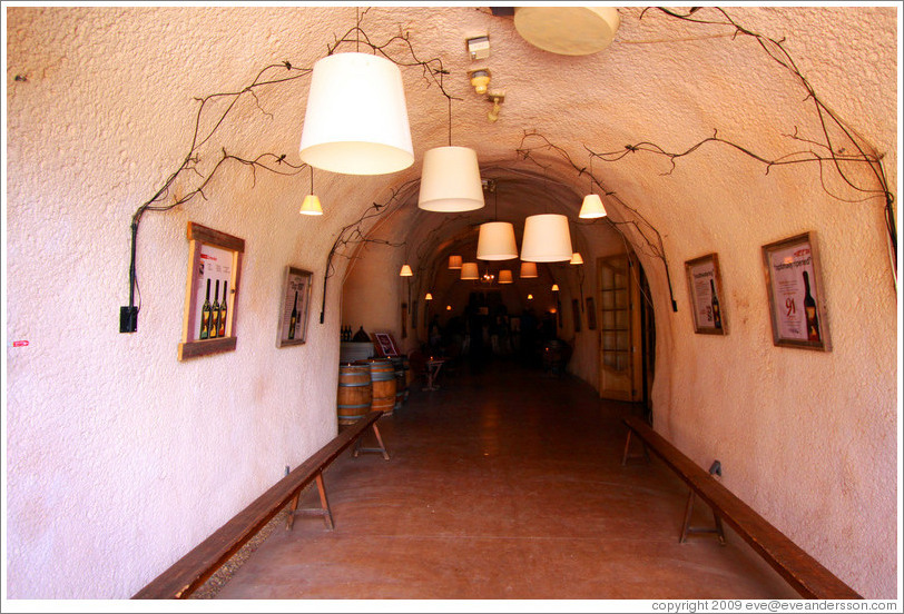 Cave, looking in.  Bella Vineyards.