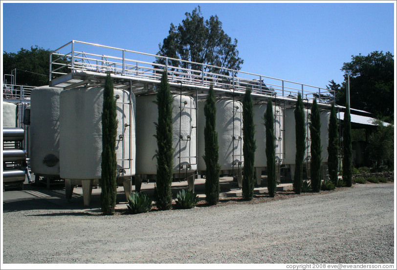 Tanks.  Benziger Family Winery.