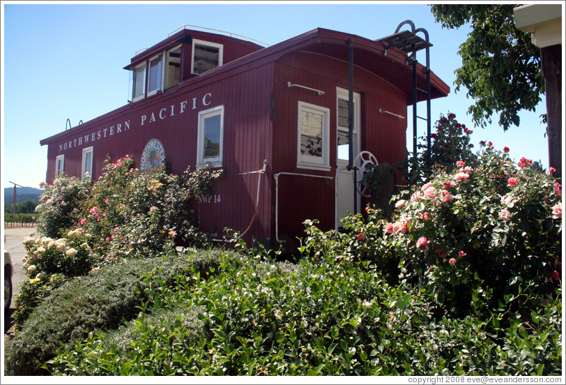 Train car.  Foppiano Vineyards.