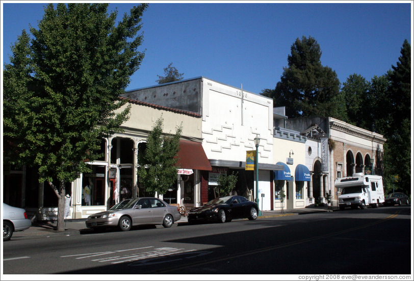 Downtown Healdsburg.