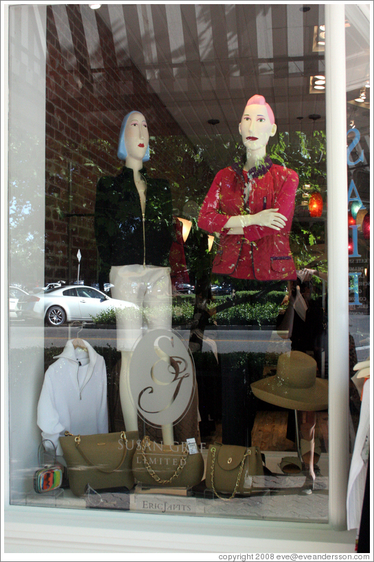 Susan Graf storefront.  Downtown Healdsburg.