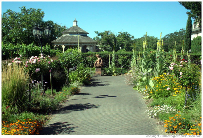 Flower garden.  Kendall-Jackson Wine Center.