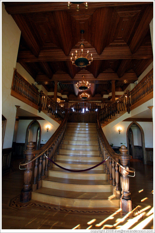 Castle interior.  Ledson Winery and Vineyards.