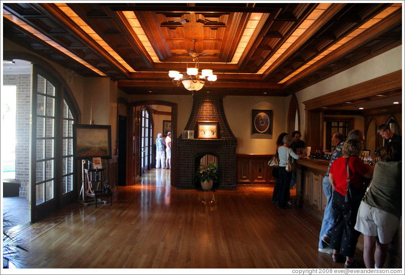 Tasting room.  Ledson Winery and Vineyards.