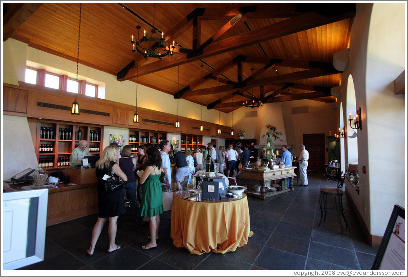 Tasting room.  St. Francis Winery and Vineyards.