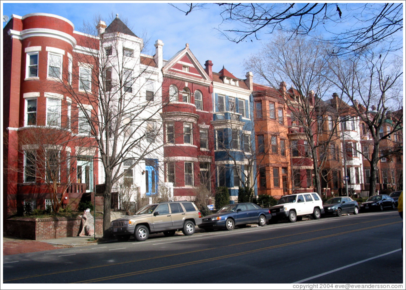 Adams Victorian rowhouses. (Photo ID 10821washingt)