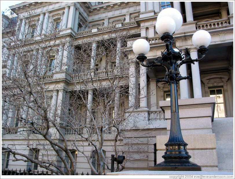 Old executive office building, across the street from the White House.