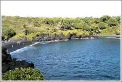 Black sand beach. Hana, Maui. 