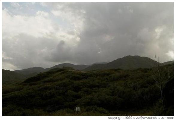 Northern Maui. Surprisingly thick clouds. 