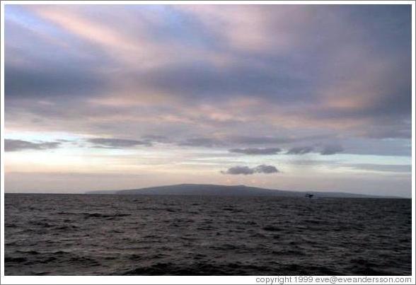 View from Maui. Either Molokai or Lanai. 