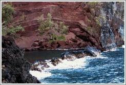 Red sand beach. Hana, Maui. 