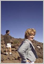 Eve and Jin on Haleakala.