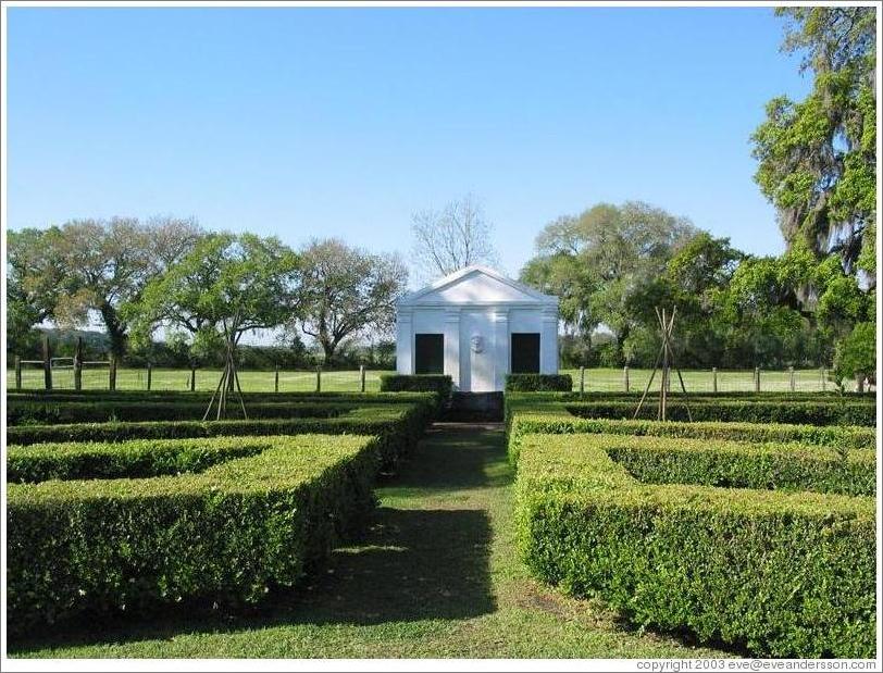 Evergreen Plantation.  Outhouse.  Greek Revival architecture.