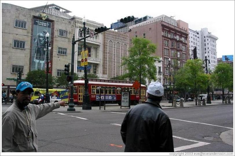 French Quarter. Canal Street with trolley. (Photo ID 9234-neworlea)