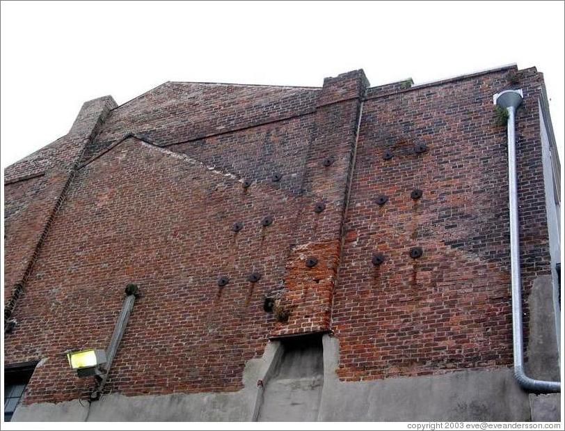 French Quarter. Because New Orleans is built on soft land, many of the buildings contain shafts which can be adjusted to compensate if the building starts leaning.