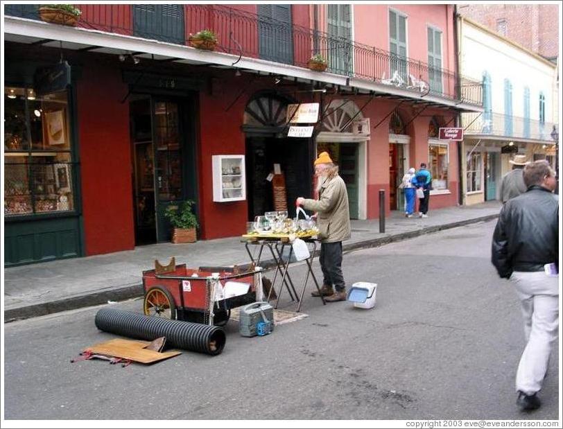 French Quarter. Street performer.