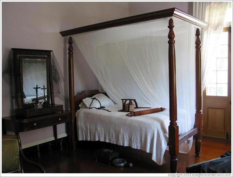 Oak Alley Plantation.  The beds were smoothed down daily with rolling pins.