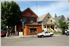 Shops on Hoyt St., near 23rd Ave. Alphabet District.