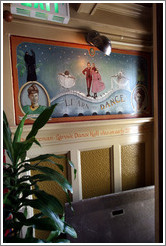 Mural of the Foreman-Larowe Dance Hall, which existed from about 1892 to 1911.  Interior of The Rams Head pub. Hoyt St. and 23rd Ave., Alphabet District.